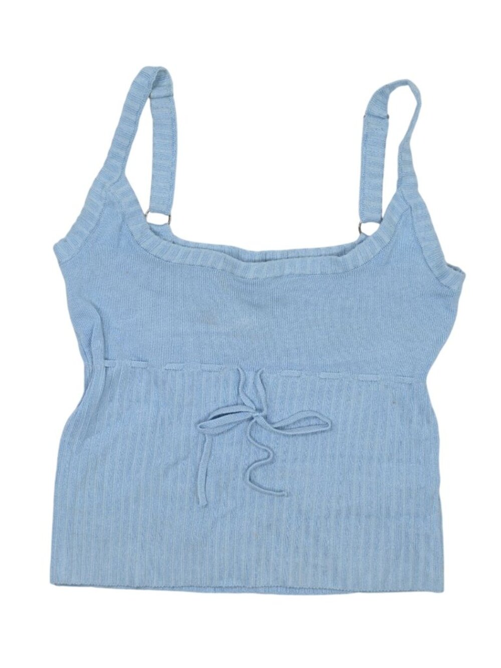 Frankies Bikinis Estelle Lightweight Knit Tank in Cornflower